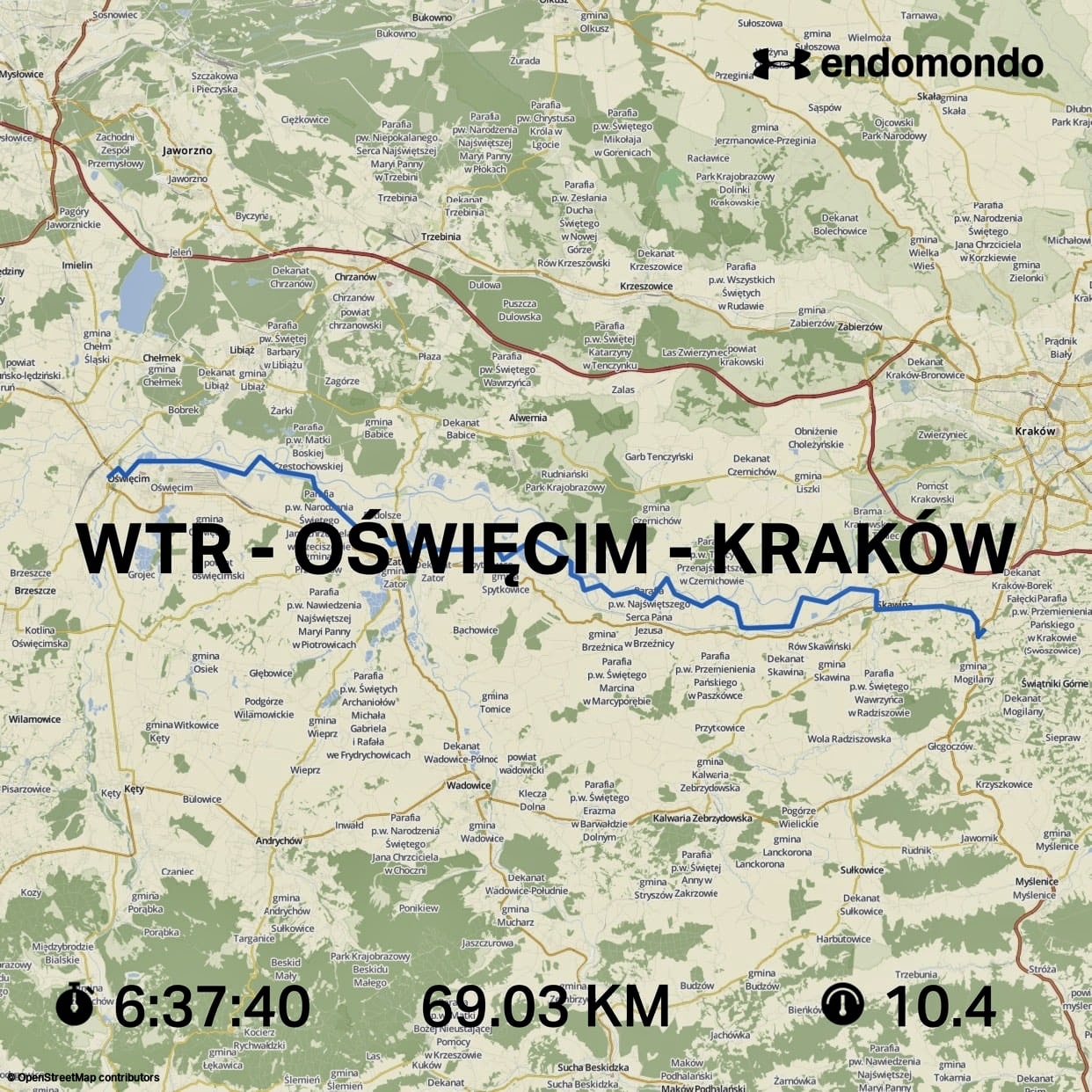 WTR Wiślana Trasa Rowerowa Mapa